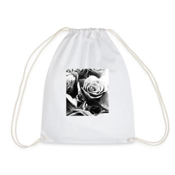 Rose - Drawstring Bag - white - Front