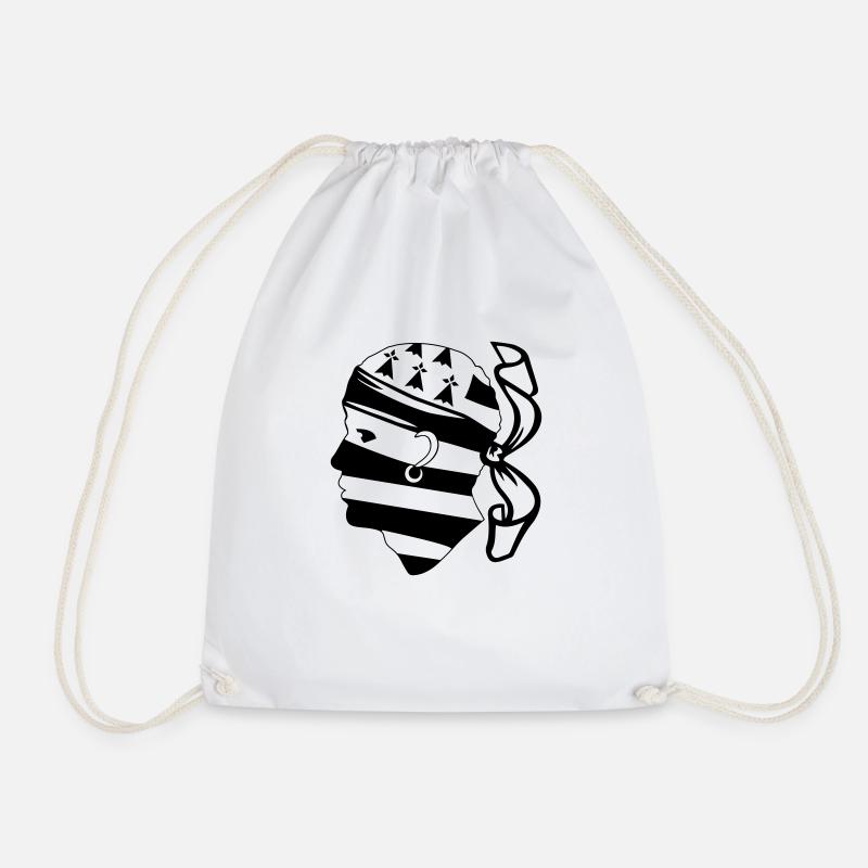 tête de maure breton - Sac de sport léger - blanc