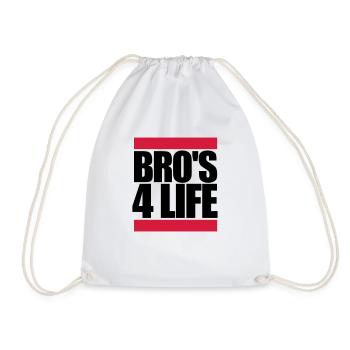 Brothers 4 Life Logo - Turnbeutel - Weiß - Vorne