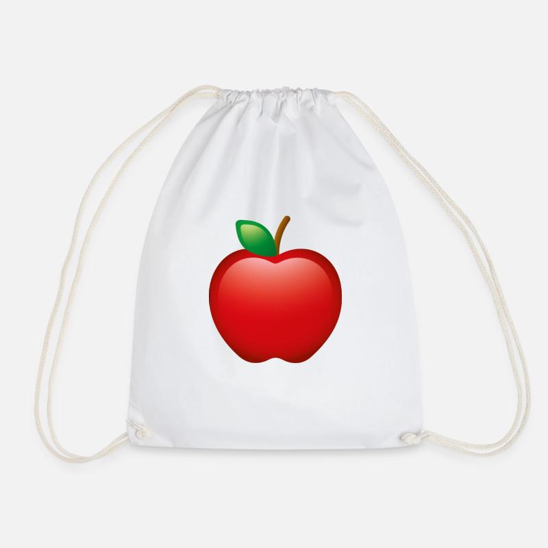 Smiley Apple - Turnbeutel - Weiß