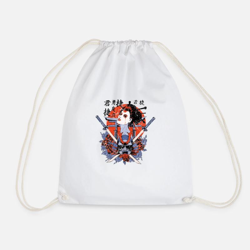 Samurai living - Turnbeutel - Weiß