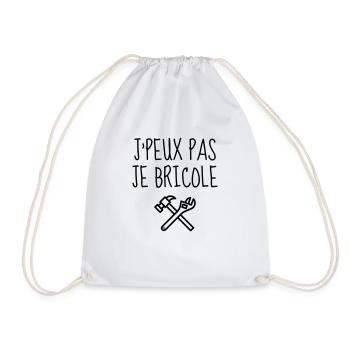 Outil / Réparer / Bricolage / Bricoleur - Sac de sport léger - blanc - Devant