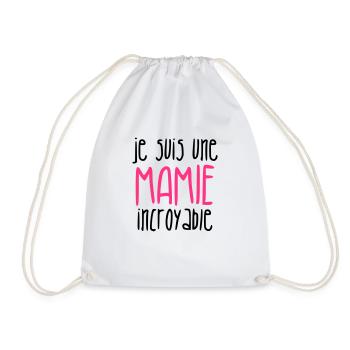 Grandma Oma Großmütter Mamy Mamie Grand-Mère - Drawstring Bag - white - Front