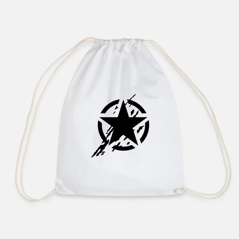 DUST STAR - Drawstring Bag - white