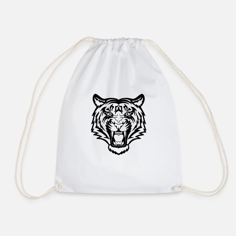 Tiger - Turnbeutel - Weiß