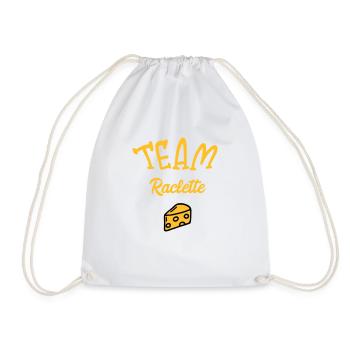 Team Raclette - Drawstring Bag - white - Front