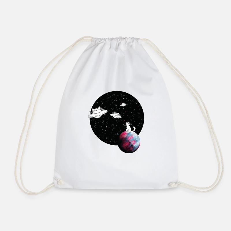 spacecat - Chat de l’espace - Sac de sport léger - blanc