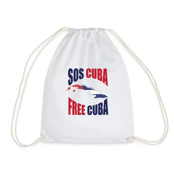 SOS CUBA CUBA GRATUIT CUBA - Turnbeutel - Weiß - Vorne
