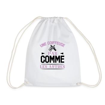 Une coiffeuse pas comme les autres cadeau humour - Sac de sport léger - blanc - Devant