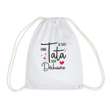 Je Suis Une Tata Qui Déchire Cadeau Tante - Sac de sport léger - blanc - Devant