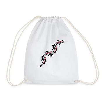 Many Koi Fish Nishikigoi - Drawstring Bag - white - Front