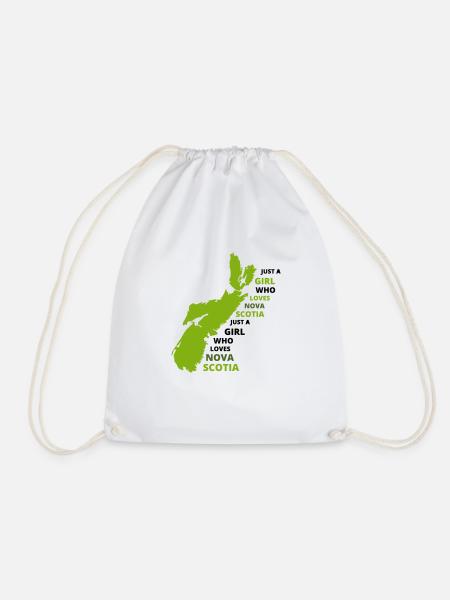 GOWILD - Just a girl who loves Nova Scotia - Turnbeutel - Weiß