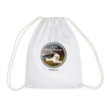 Whisky dictons jeu de mots single maltais - Sac de sport léger - blanc - Devant
