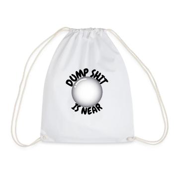 Stupid is near - Drawstring Bag - white - Front
