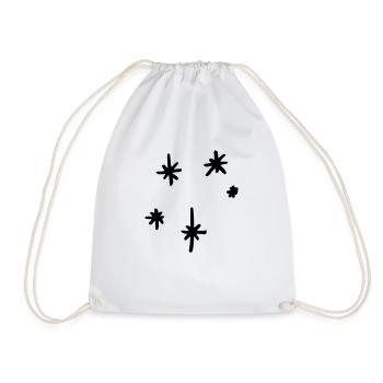 Space stars - Sac de sport léger - blanc - Devant