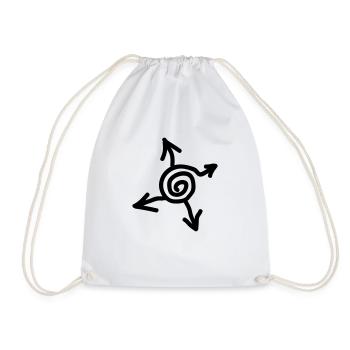 tatouage hedges - Sac de sport léger - blanc - Devant