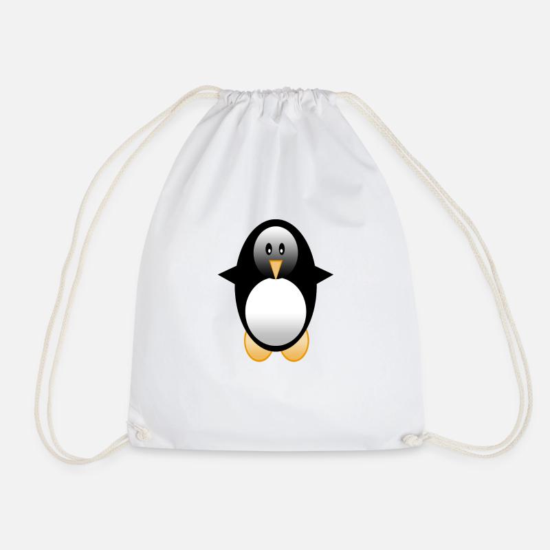 Pinguin - Turnbeutel - Weiß