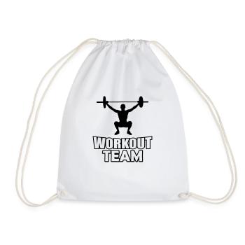Workout Team - Turnbeutel - Weiß - Vorne