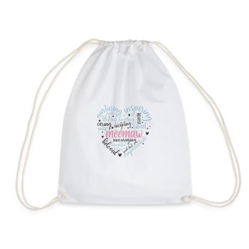 Mother's Day Heart 9 - Drawstring Bag - white - Front