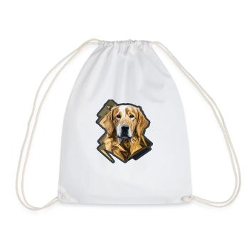 Retriever Polyart - Turnbeutel - Weiß - Vorne