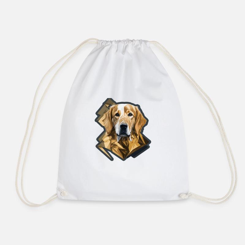 Retriever Polyart - Turnbeutel - Weiß