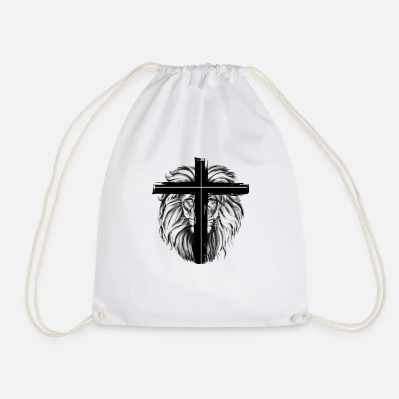 Croix de Lion noir - Sac de sport léger - blanc