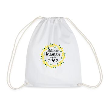 Meilleure Maman depuis 1967 - Sac de sport léger - blanc - Devant
