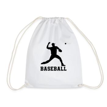 base-ball - Sac de sport léger - blanc - Devant