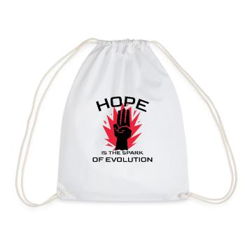 Hope ist the Spark of Evolution - Turnbeutel - Weiß - Vorne