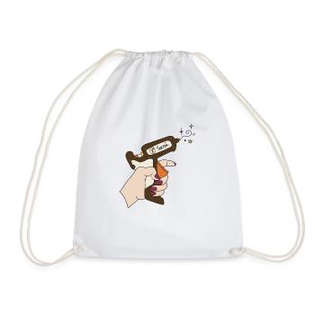 KEEP CALM Pistolet à colle Rouge - Sac de sport léger - blanc - Devant