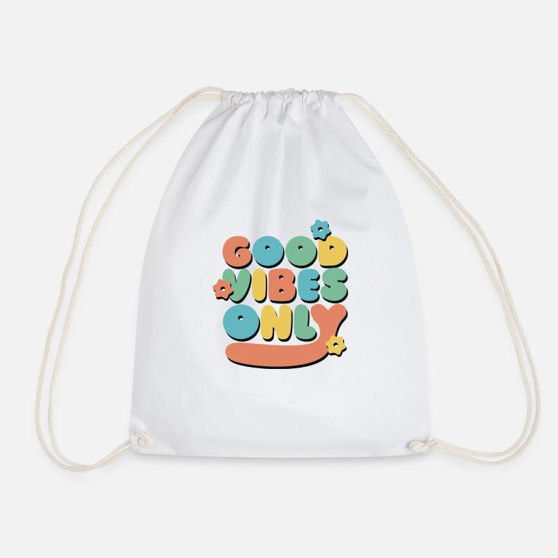 only - Drawstring Bag - white