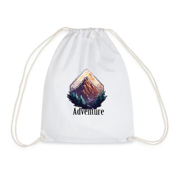Aventure / Montagne / Pics / Randonnée / Tyrol - Sac de sport léger - blanc - Devant