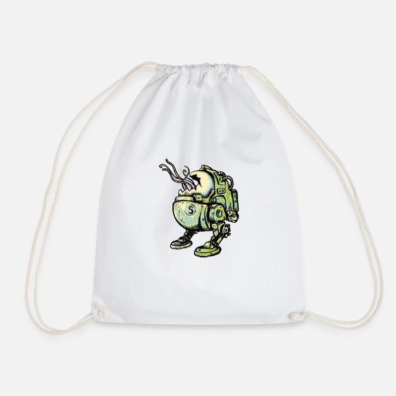 The fifth egg escaped! - Drawstring Bag - white