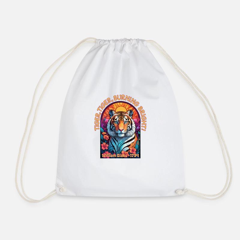 Tiger, Tiger, Burning Bright! - Turnbeutel - Weiß