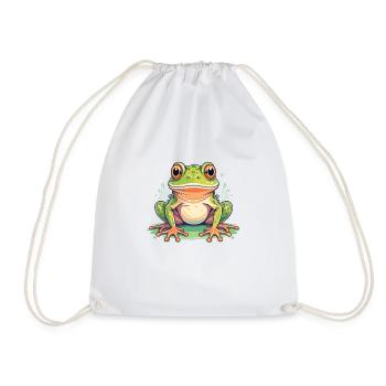 Grenouille - Sac de sport léger - blanc - Devant