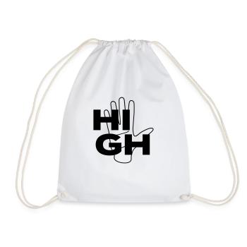 hi5 | HIGH FIVE - Turnbeutel - Weiß - Vorne