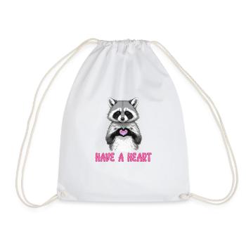Have a Heart - Drawstring Bag - white - Front