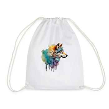 TÊTE DE LOUP - Sac de sport léger - blanc - Devant