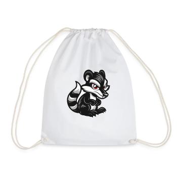 skunk - Drawstring Bag - white - Front