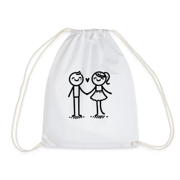 Danse de l’amour - Sac de sport léger - blanc - Devant