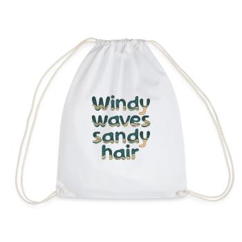 windy waves - Turnbeutel - Weiß - Vorne