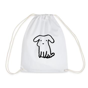 Dog Pet Gift Dogs - Drawstring Bag - white - Front