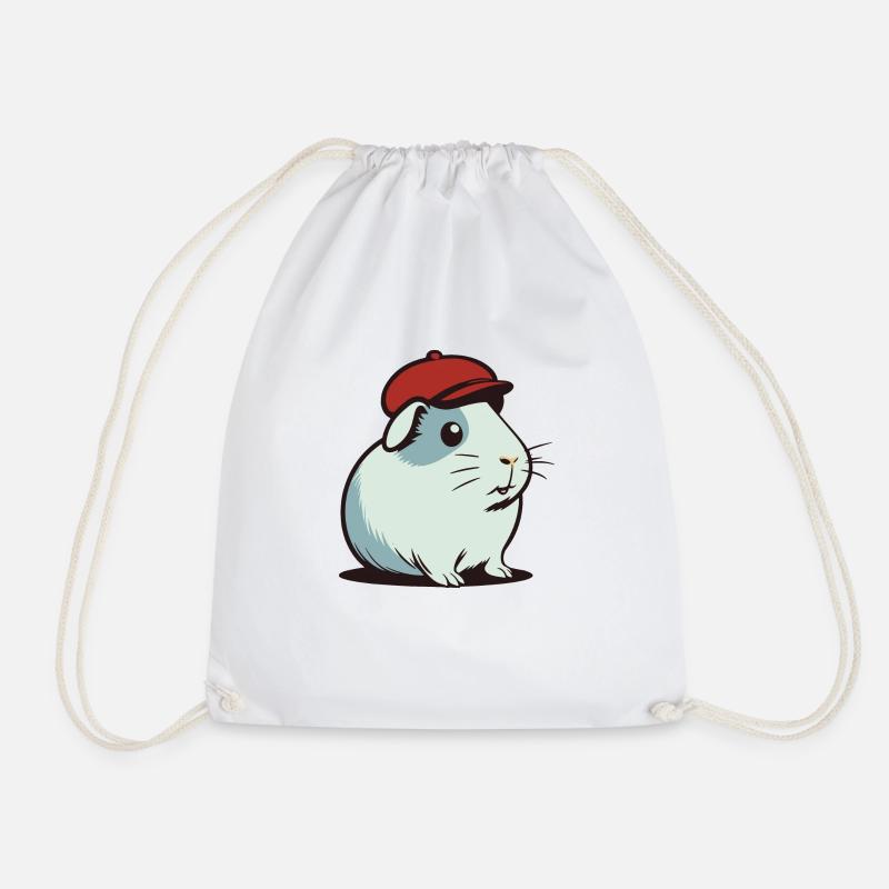 Guinea pig - Drawstring Bag - white