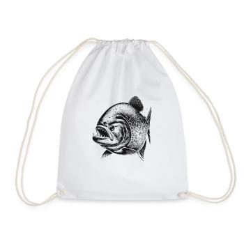 Piranhas - Drawstring Bag - white - Front