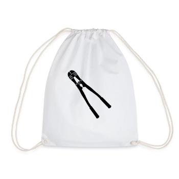 Iron shears 2 C1 - Drawstring Bag - white - Front