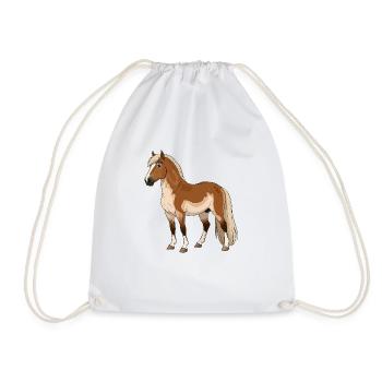 Cheval du fjord réel - Sac de sport léger - blanc - Devant