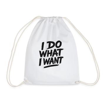 i do what i want - it is that simple - Turnbeutel - Weiß - Vorne