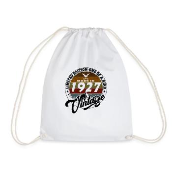 Elegant Vintage: 1927 Retro Gift 1927 2025 - Drawstring Bag - white - Front