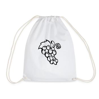 Bunch Grapes - Drawstring Bag - white - Front