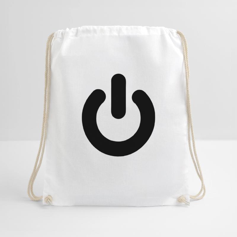 on, off, switch, PC, computer, SWITCH, on, out, Drawstring Bag